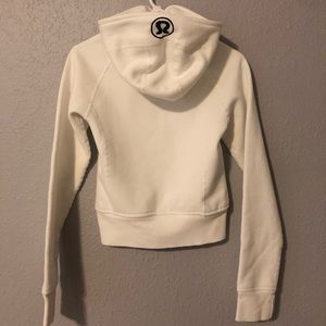 White lululemon athletica scuba hoodie